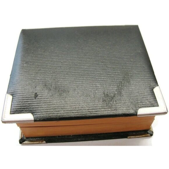 Cufflinks Set w Neck Tie Clip Gold Tone Unique Design Shirt Suit Vintage IOB - Picture 8 of 10